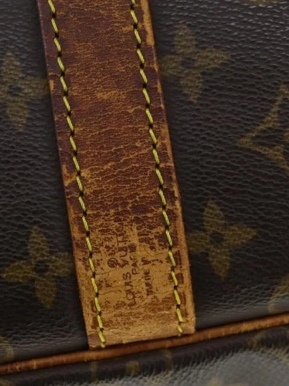 LOUIS VUITTON Monogram Keepall Bandouliere 55 Boston Bag M41414 LV Auth 170219 - Picture 11 of 15